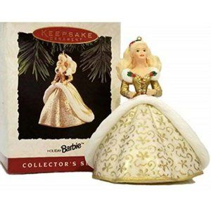 Hallmark 1994 Vintage Holiday Barbie #2 Ornament 13410 NIB